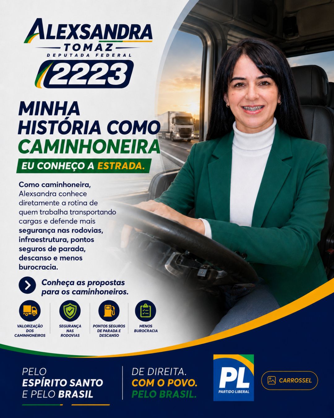 Alexsandra Tomaz com apoiadores e comunidade